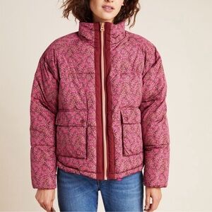 Anthropologie NÜMPH Floral Puffer Jacket XS